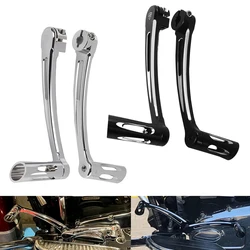 Motorcycle Black/ Chrome Heel Toe Shift Lever W/ Shifter Pegs Aluminum For Harley Touring and Trike models 2014-2019