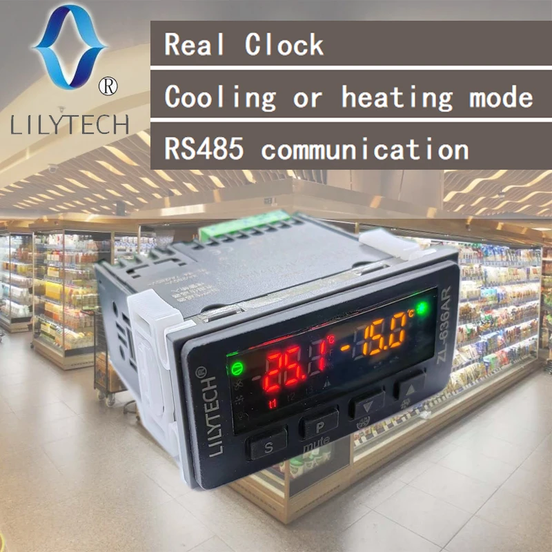 

ZL-636A-R, RS485 Temperature Controller, digital Cold Storage Temperature Controller, Thermostat, ZL-630A-R, ZL-620A-R, Lilytech