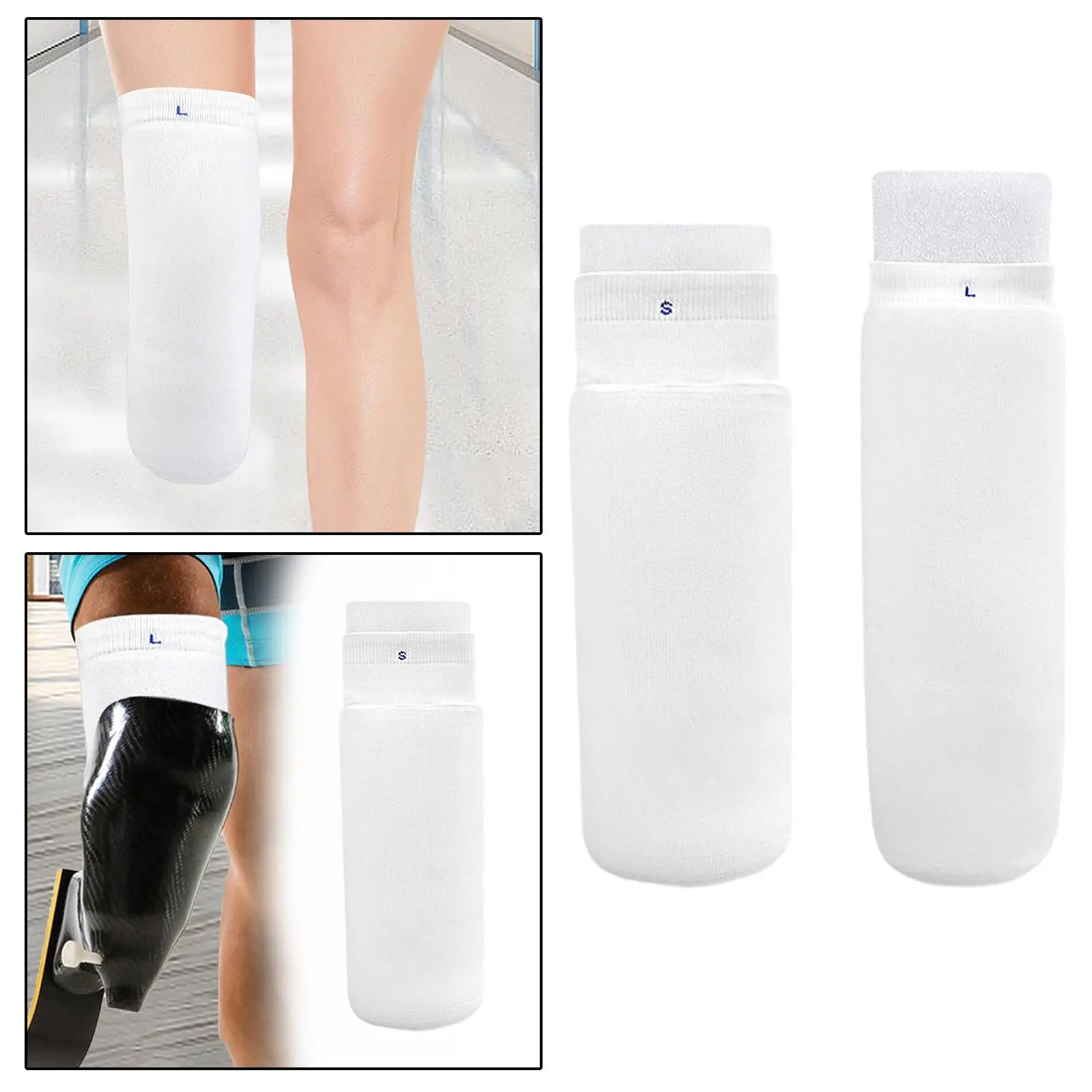 Prosthetic Sock Breathable Elastic Sweat Absorption Provide Warm below Knee