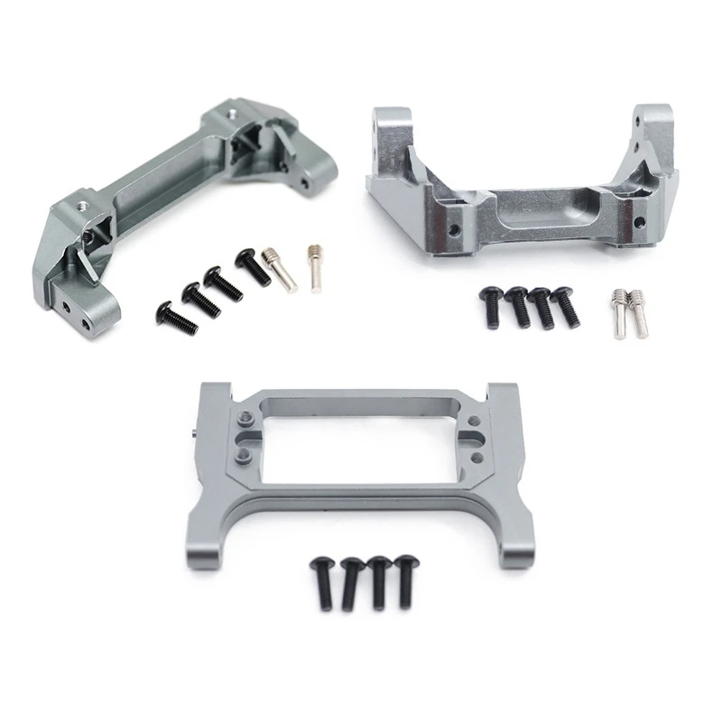 Supporto servo per supporto paraurti anteriore e posteriore in metallo CNC per 1/10 RC Crawler Traxxas TRX4 TRX-4 8237 parti di aggiornamento