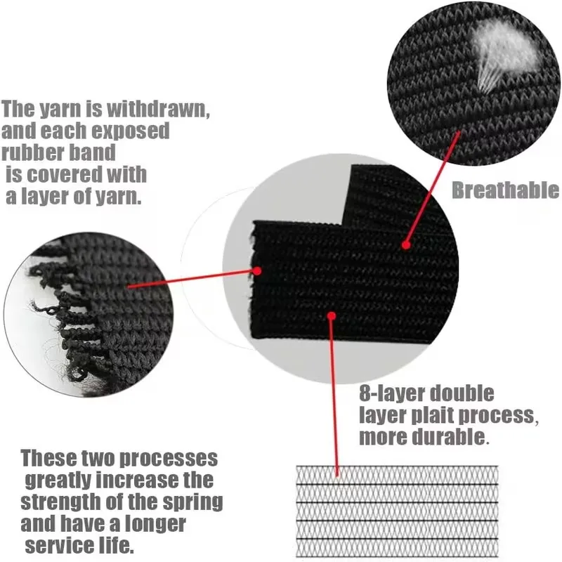 2Meter Black And White Widened Elastic Band Rubber Band For Sewing Garment Accessories DIY Sewing Fabric