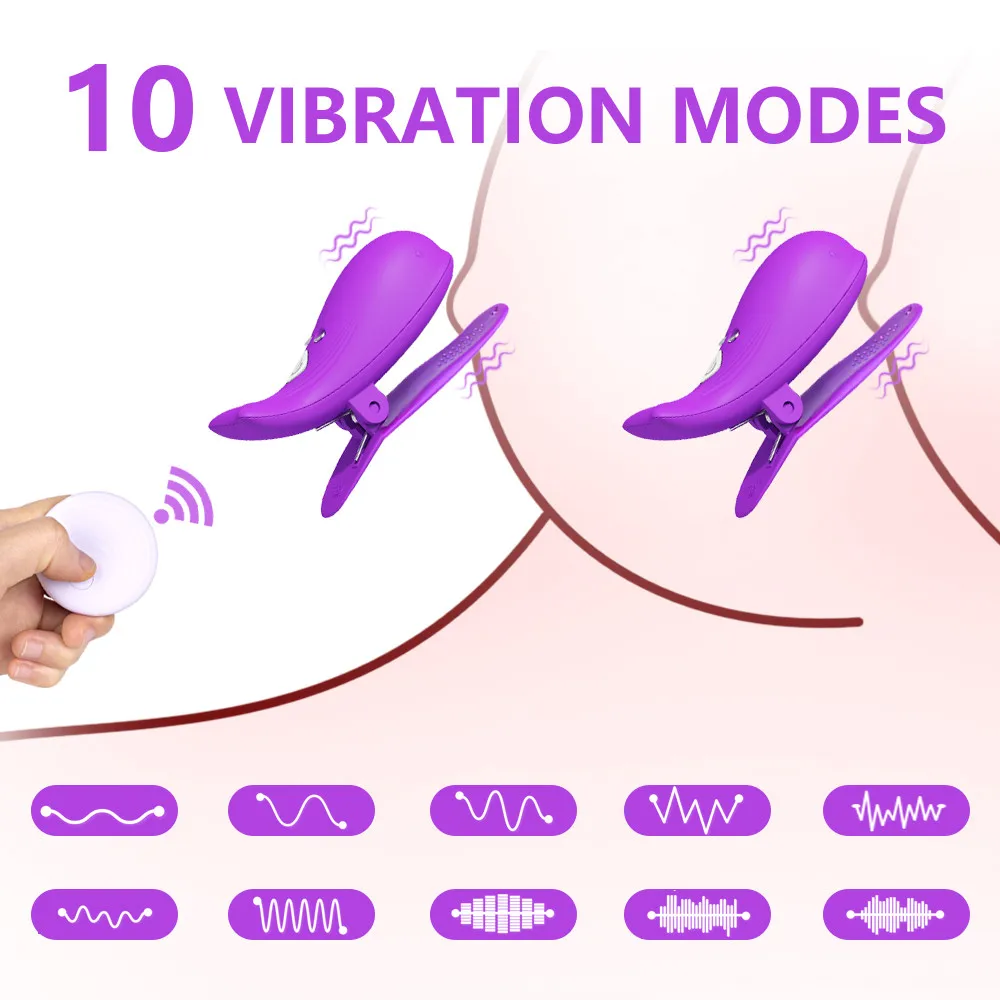 Vibrador De Mamilo De Silicone Para Mulheres Estimulador De Clitóris, Braçadeira De Mamilo, Massageador Sem Fio, Acessórios De Mama, Jogos De Casais