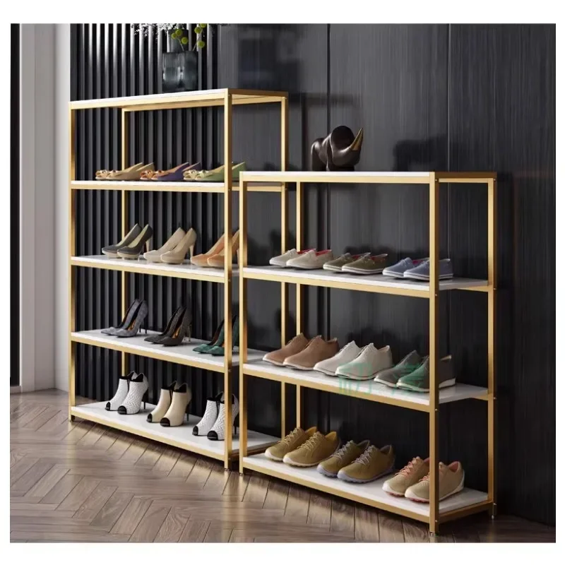 Shopping mall shoe rack displage rack, live broadcast display rack, floor standing