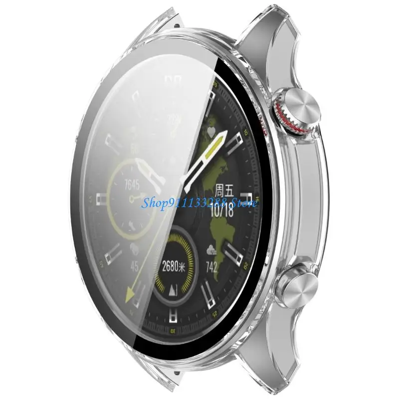 G88D Protective Hard Shell Housing Cover for Watch 5 Professional Smartwatch Tempered Glass Watch Case Protector