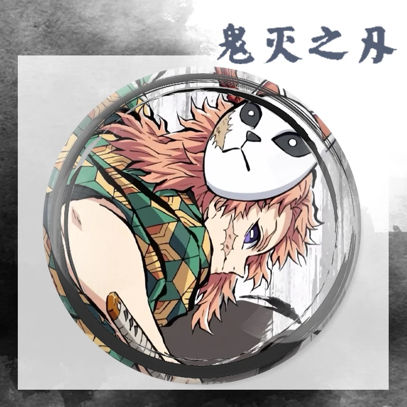 58mm 애니메이션 귀멸의 칼날 ‌   하시비라 이노스케 우바야시키 카가야 코스프레 의상 배지 핀 SPTE 틴플레이트 브로치 ﻿