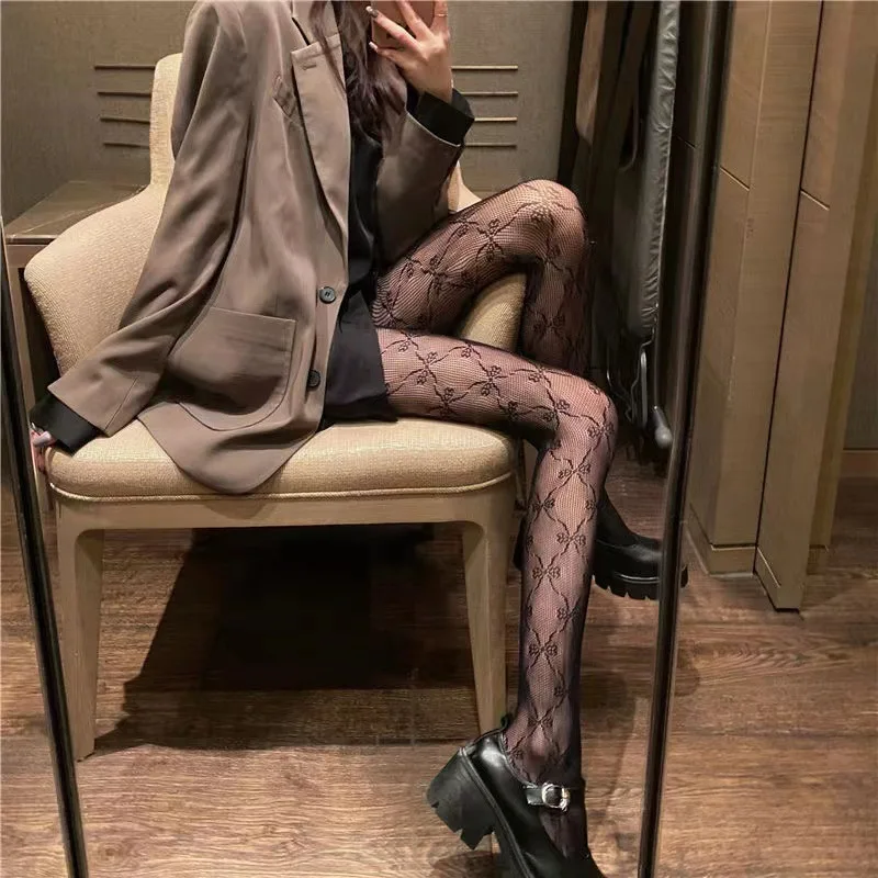 

Black Stockings Hollow Fishing Net Stockings Tights Summer Thin JK Popular Black Stockings Anti-snagging Versatile Pantyhose