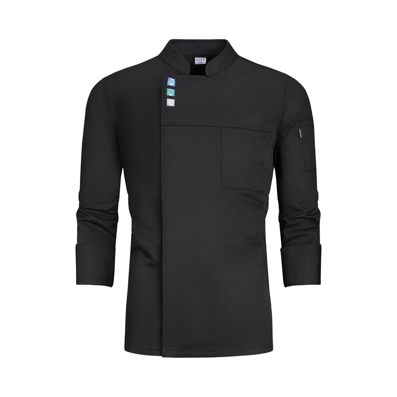 جودة معطف الشيف النادل موحدة طويلة الأكمام المطبخ مطعم فندق كوك سترة الطاهي الرجال قميص ملابس العمل النادل