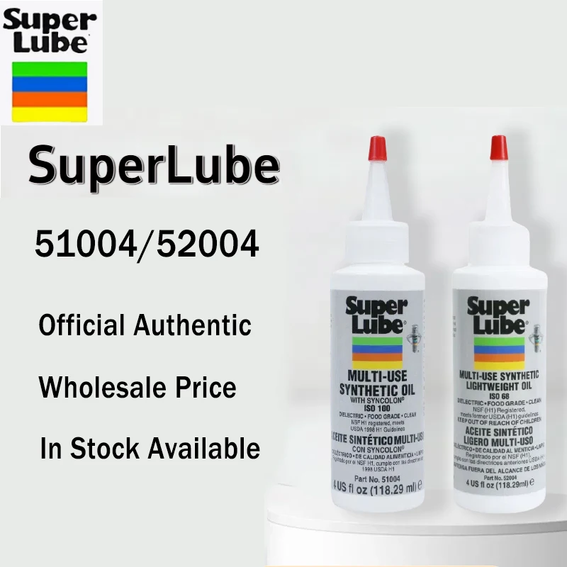 Super lubrificante original 52004 51004 graxa sintética leve óleo NSF certificado lubrificante de qualidade alimentar graxa superlube 10ml 118ml