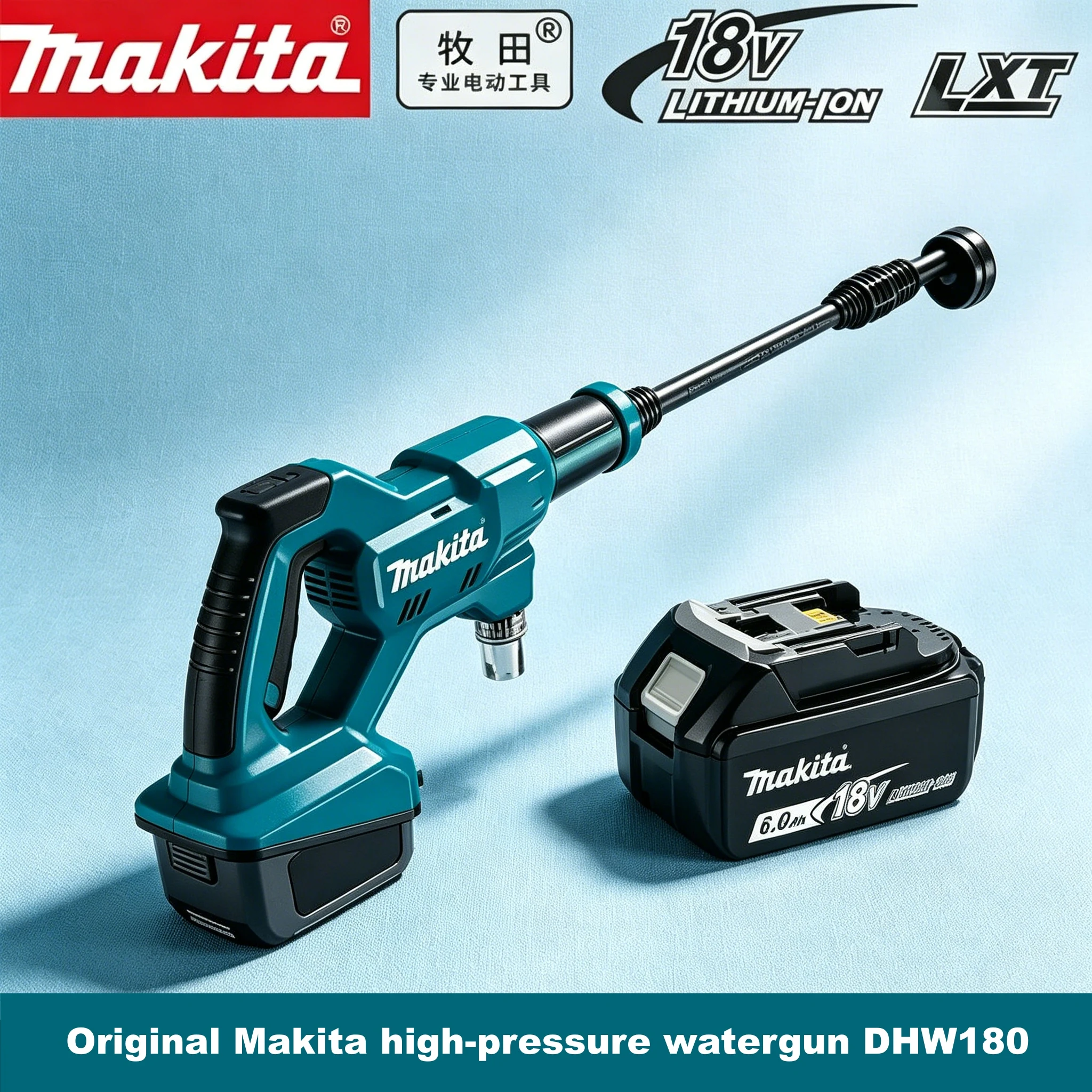 Makita BL1860 Rechargeable Battery 6Ah for Makita 18V Battery Makita DHW180 Cleaning Machine Lithium Battery 18V Car Wash Gun