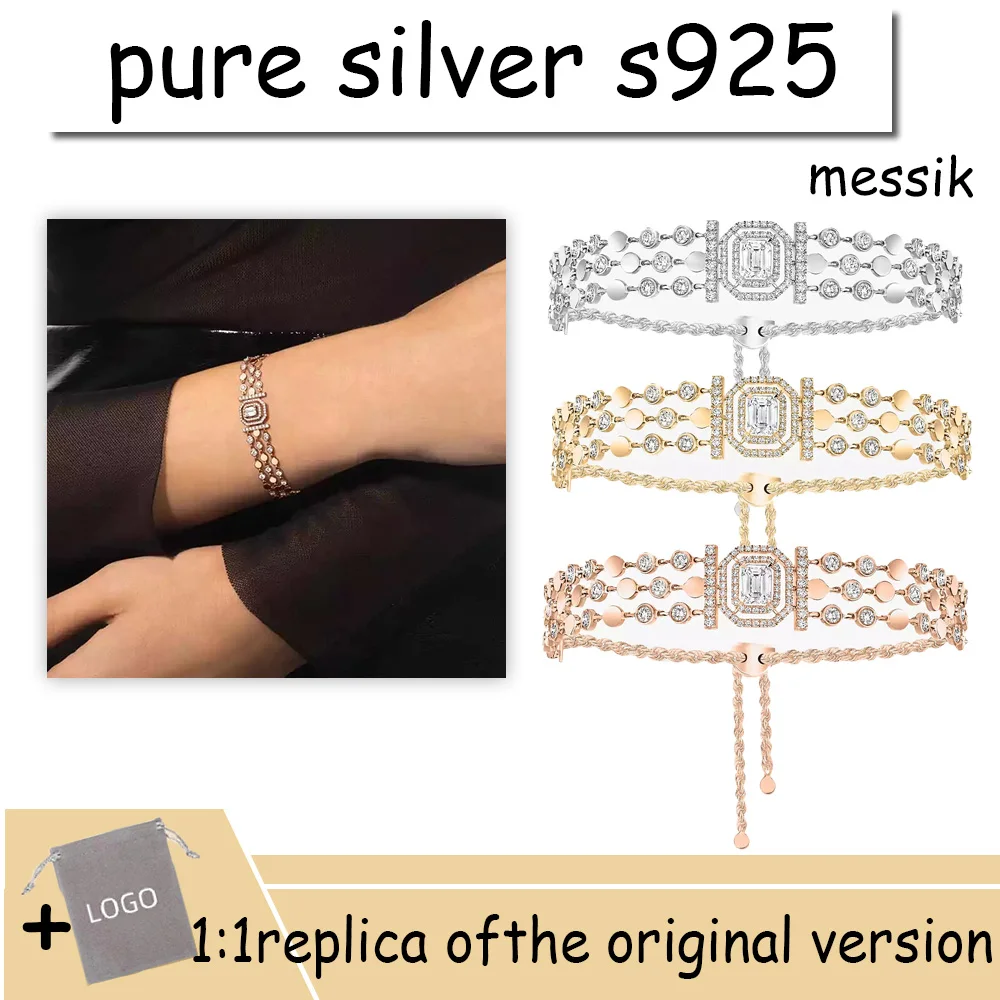 

Fashion D-VIBES Luxury Bracelets S925 Sterling Silver High Quality Elegant Wedding Jewelry for Women