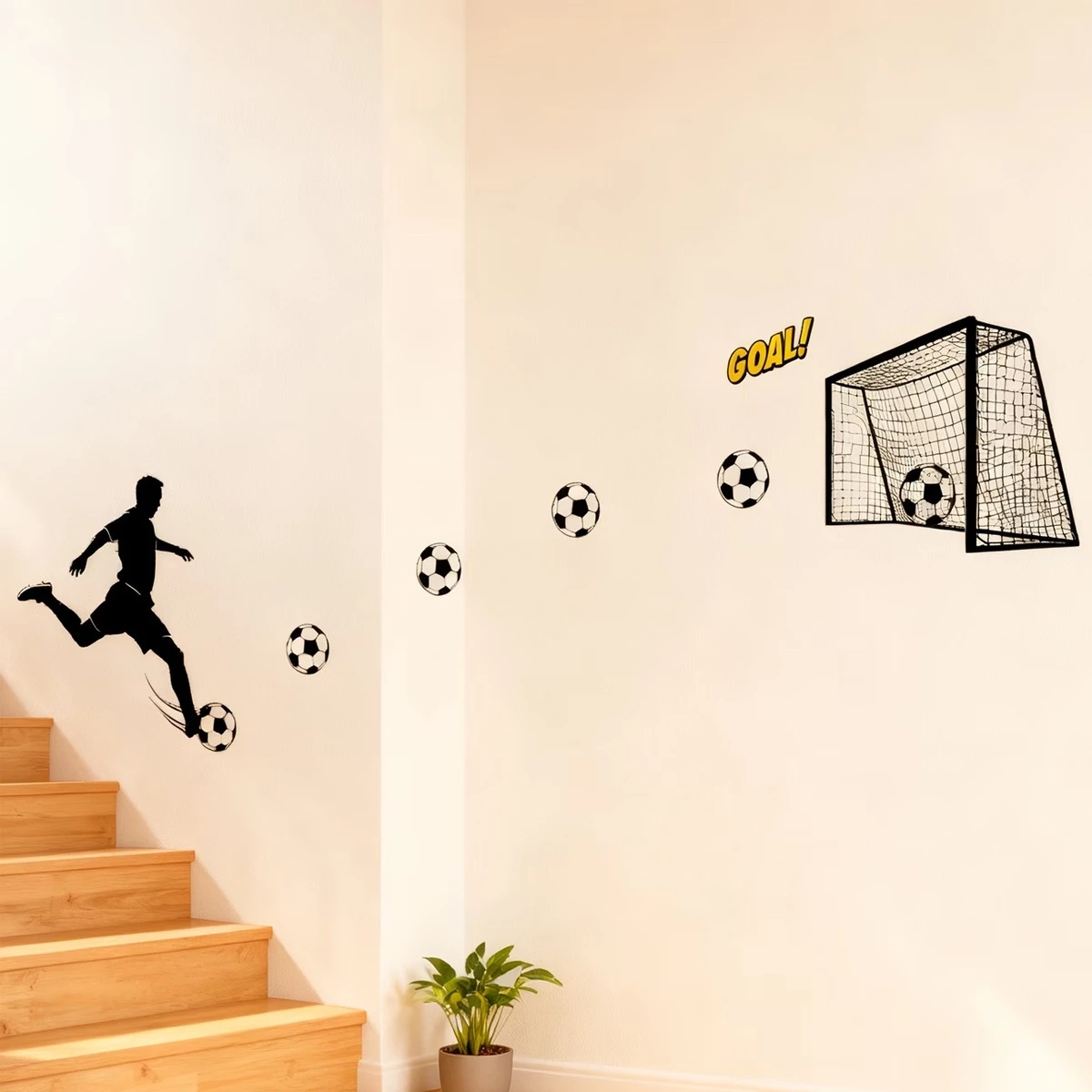 DIY Wall Freely Combinable Football Wall Decals Home Decor Stickers Decorative Wall Art Graduation Gifts Gift Stickers