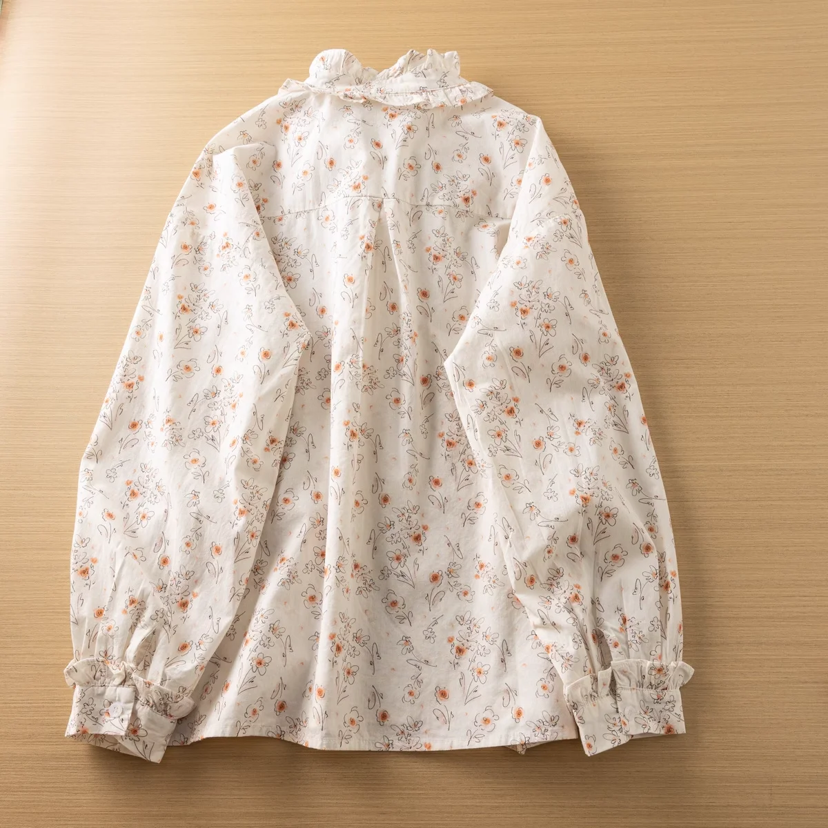 Mori kei clothing sweet bow print cotton shirts and blouses with designs womens tops female mori girl Japanese vintage clothing