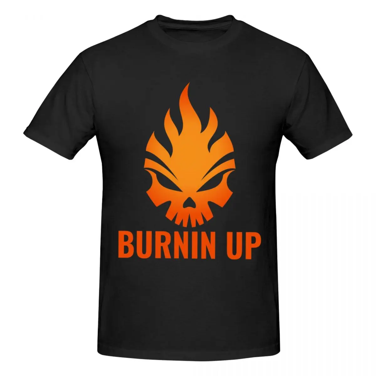 Men Burnin Up Funny T Shirt Streetwear Cotton Crewneck T Shirt Men