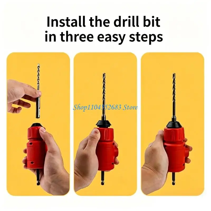 

Multifunction Electric Hammer Converter Suitable For Handheld Drill Enables Fast Concrete Hole Making Home Renovations