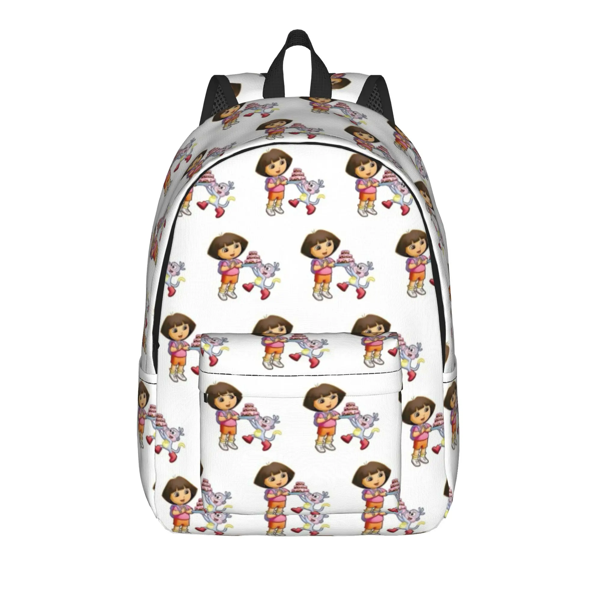 D-Doras Friends Boots Monkey Backpack for Men Women Teenage Student Work Daypack Explorer Cartoon Laptop Shoulder Bag Gift