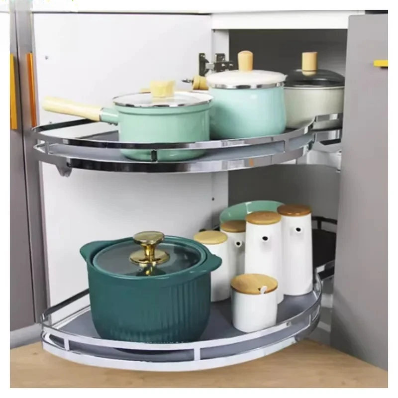 for Premium Modern Multi Functional Stainless Steel Pull Out Kitchen Storage Basket for Cabinet Finishing Slide Out Organizer