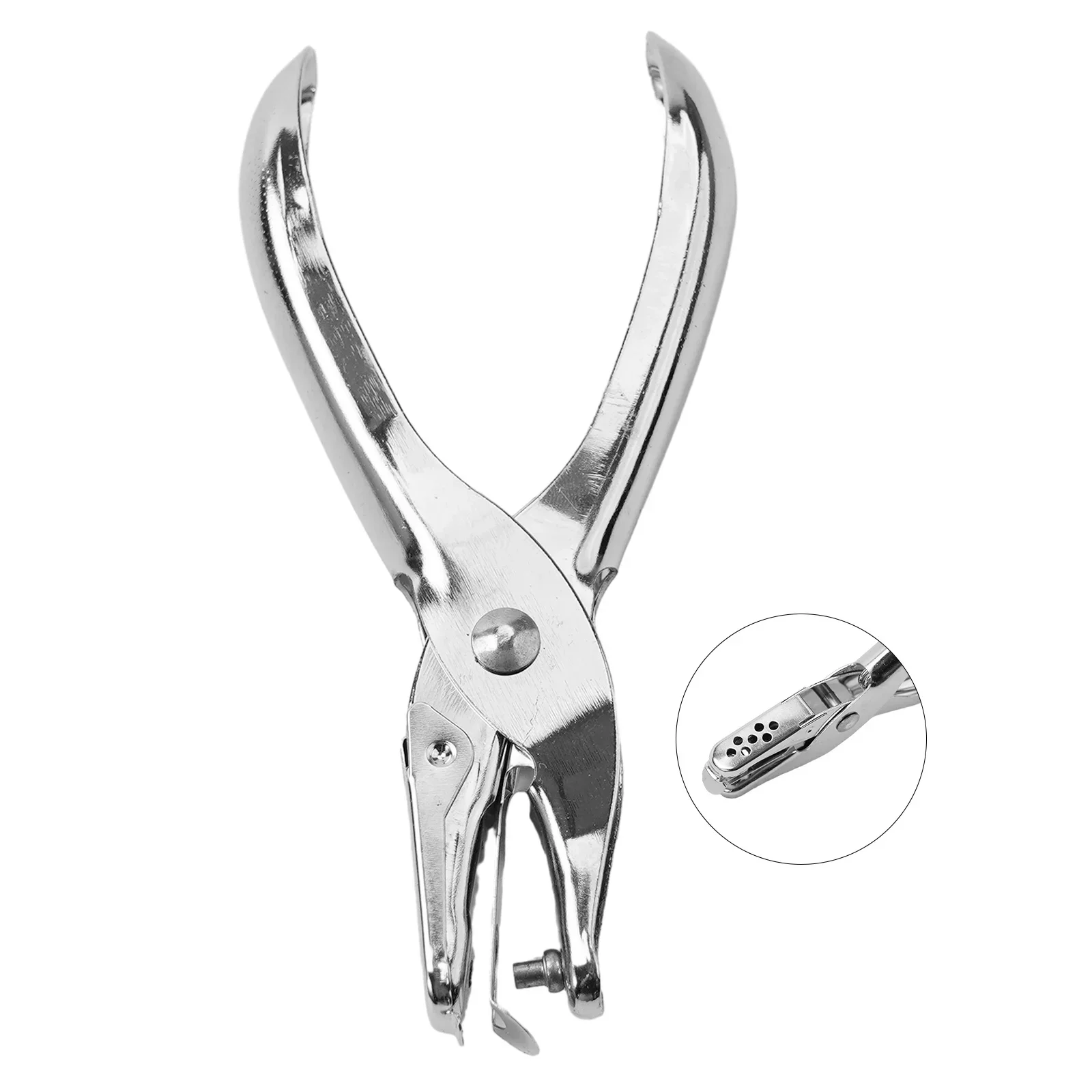 Puncher Punching Pliers Light Equipment Metal Plier Punch Silver Single Hole 1 PC 130mm Hand Paper For Drilling