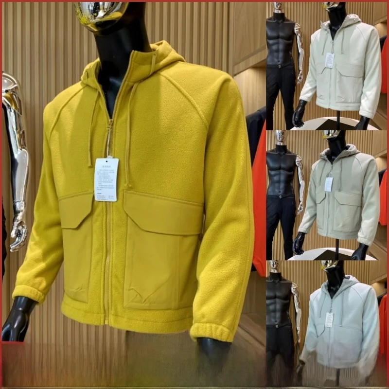 

Outdoor Men's Fce Jaet Hooded Windproof Warm Loose Fit Stand Sle Youth Trend Spring Autumn Regular Sve Length