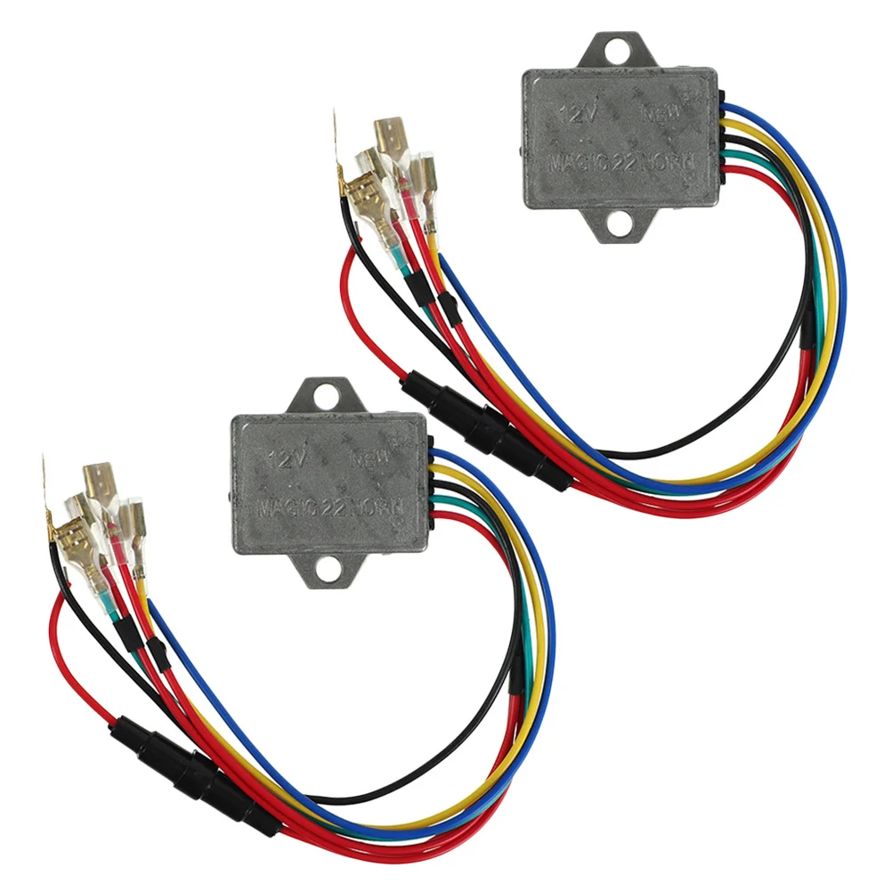 

2Pcs Horn Regulator Stabilizer Universal Kit for Motorcycle Motorbike Electric Scooter Clear Control