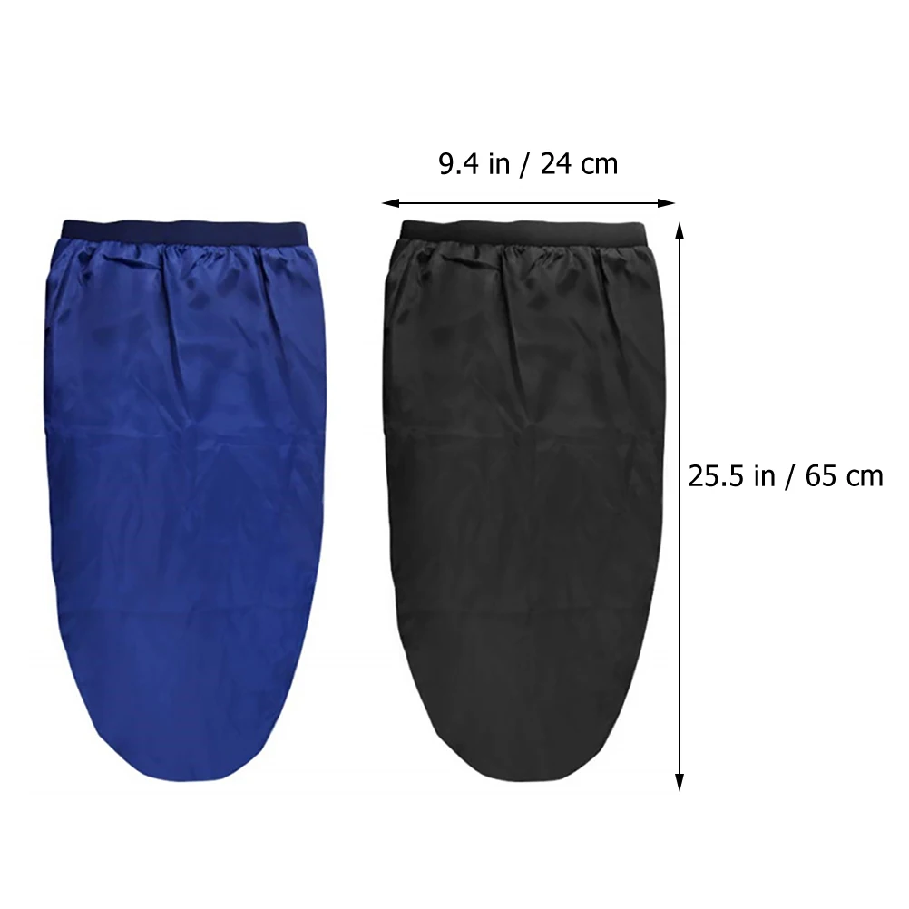 

2Pcs Women Night Sleep Hat Breathable Skin Friendly Polyester Fabric Long Hair Cap for Braids Curls Extensions Overnight Styling