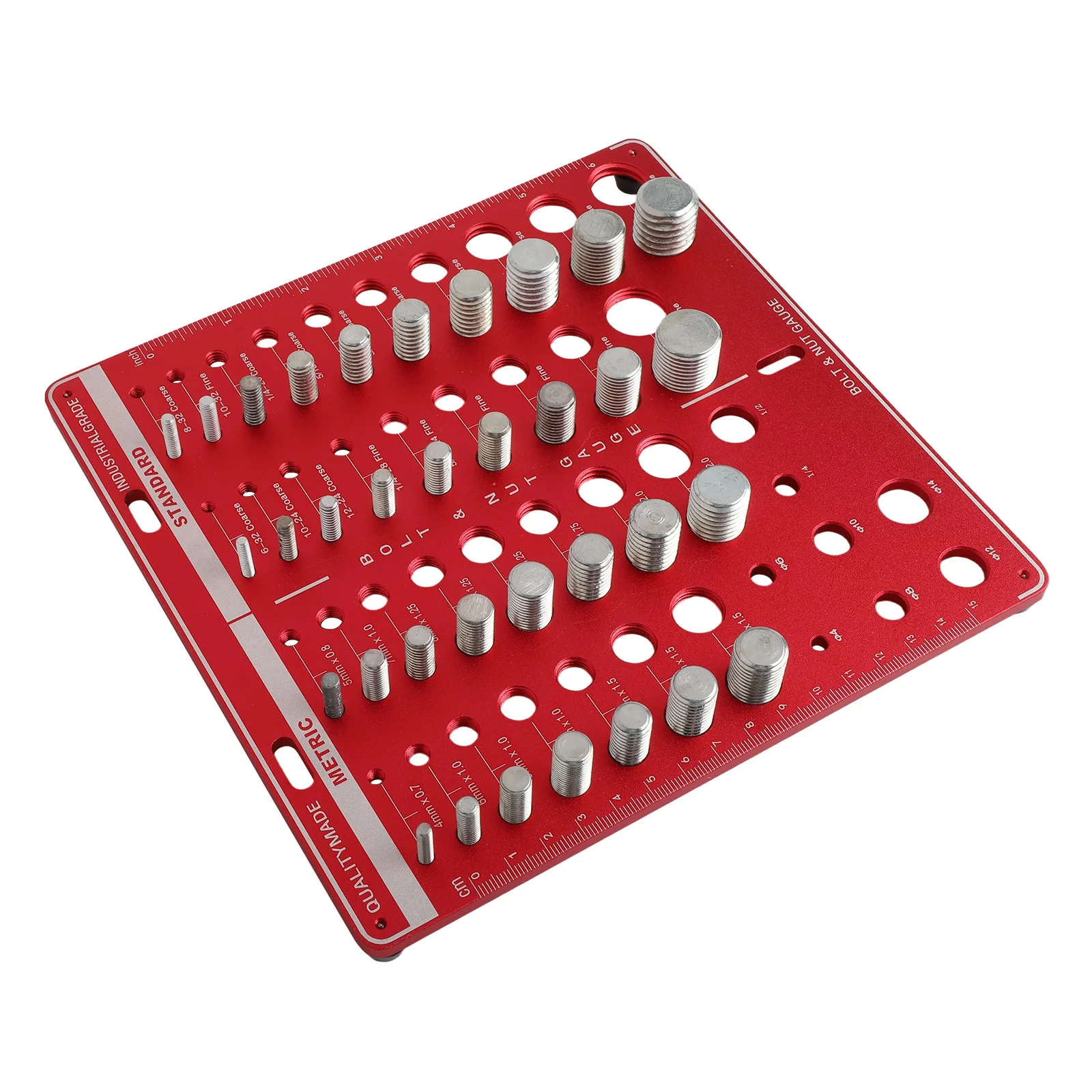Drill Bit Gauge Nut And Bolt Gauge For Quick Size Identification Compact Size Design Dual Thread Identification Bolt Identifier