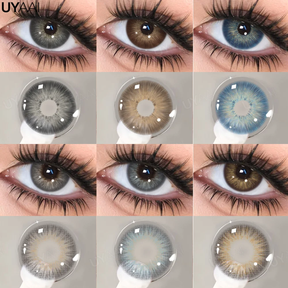 UYAAI Kontaktlinsen Make-up Farbkontakte Linse Colorcon Wasser Licht Kosmetik Blaue Augen Linse Schönheit Grüne Schüler Mode Augen