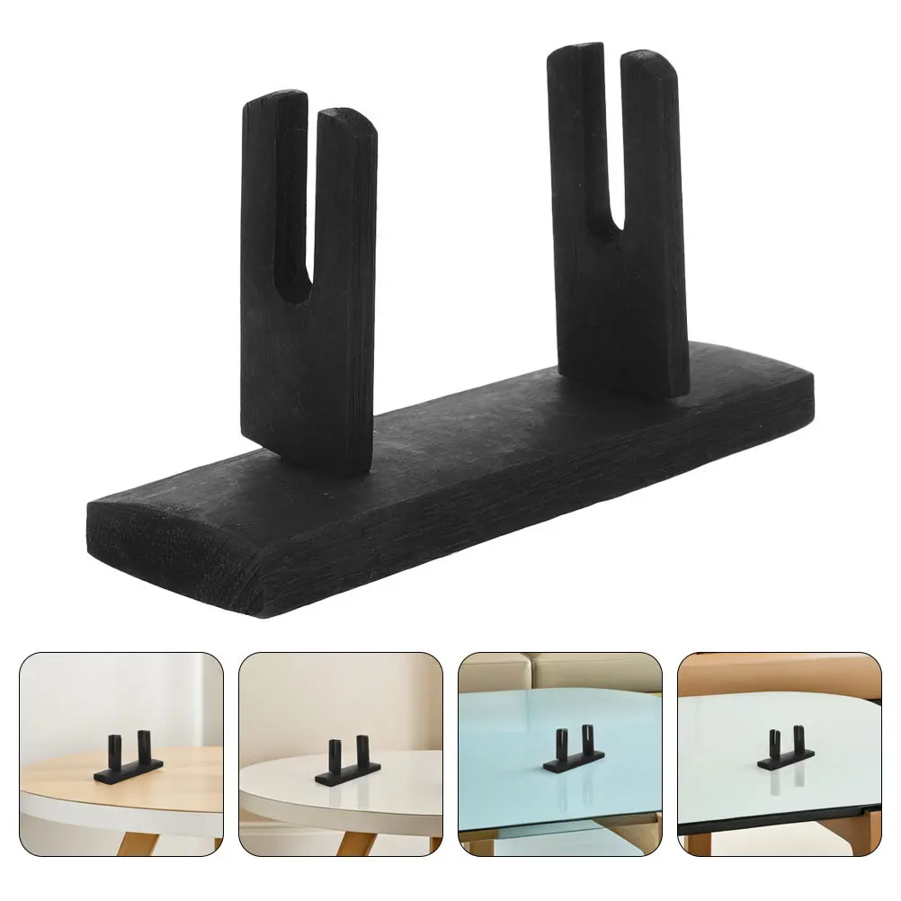 

4Pcs Narrow Decorative Fan Stand Elegant Design Wooden Base for Various Types of Fans Collection Folding Hand Fan Stand