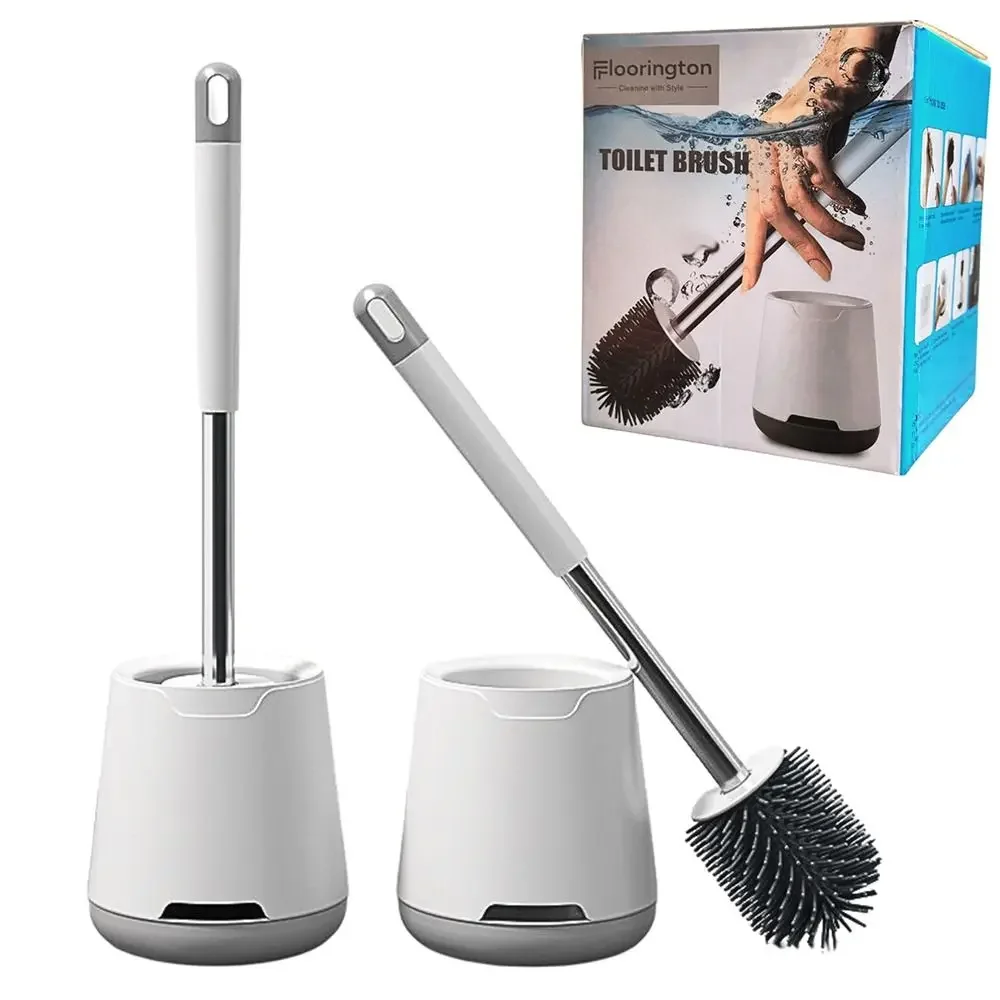 

Портативная силиконовая щетка для унитаза, универсальная, без тупиков, набор держателей щетки для чистки унитаза, ручные инструменты для унитаза для ванной комнаты