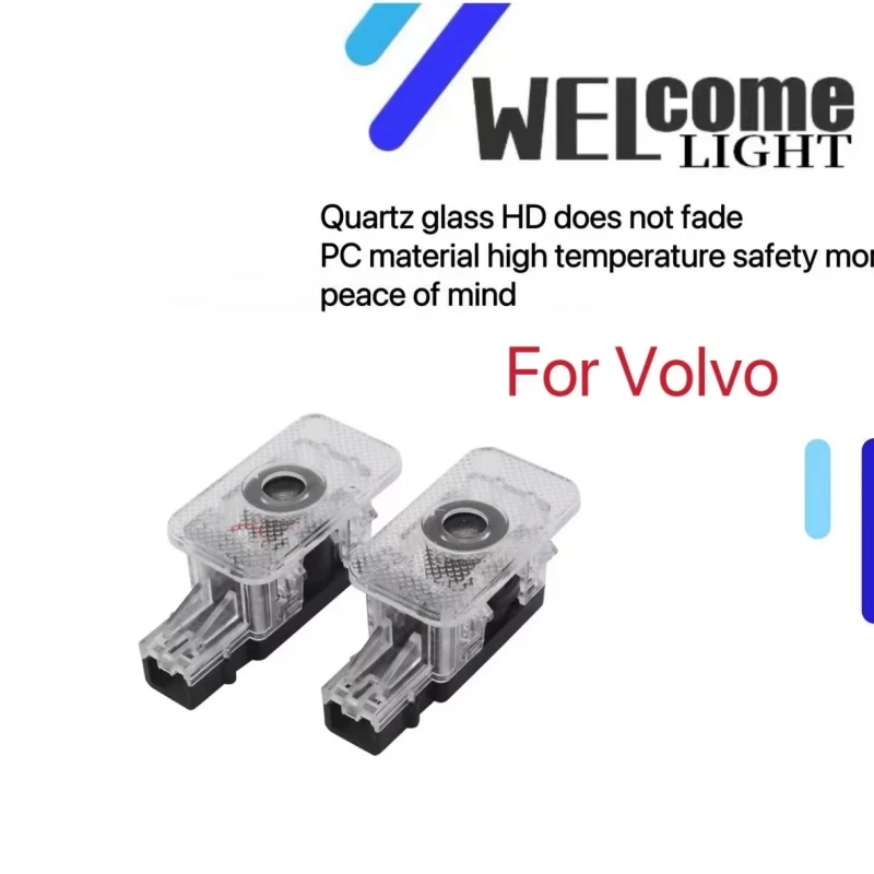 Car LED Door Welcome Shadow Light for Volvo V60 V40 XC60 XC90 S80 S60 S80L S60L Lights Laser Projector Retrofit Light Car Goods