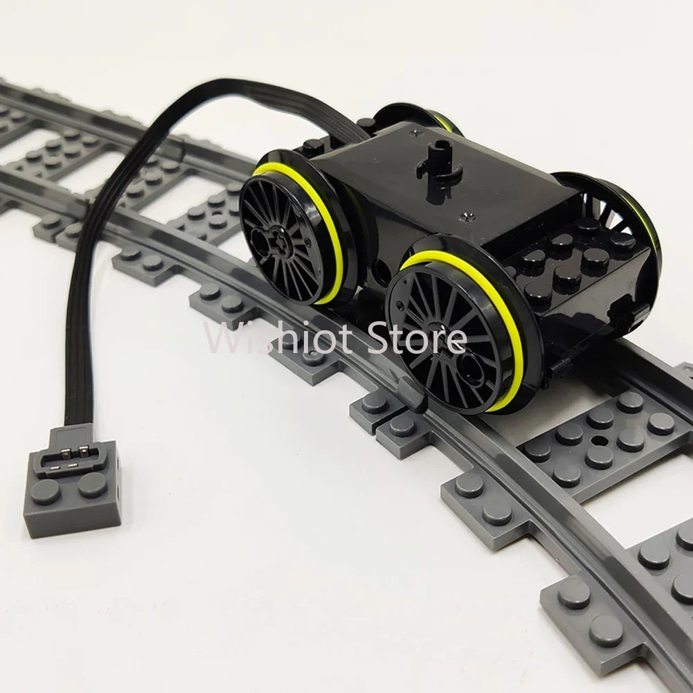 Technical Parts Train Motor 88002 MOC Pack Power Functions Battery Box Tracks Top Base Plate for Legoeds EV3 91994 74784 2871