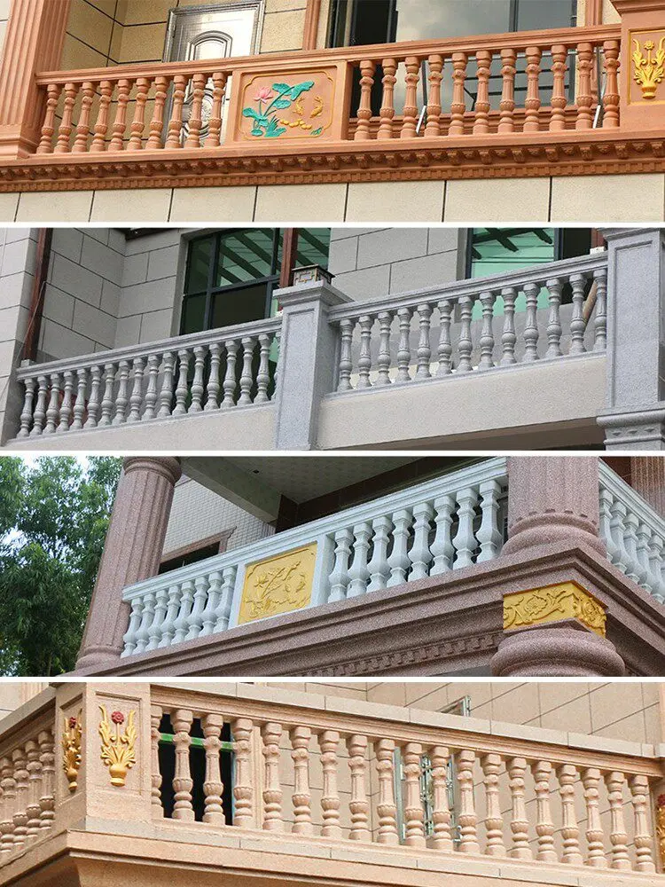 Roman pillar mold villa balcony railing handrail fence plastic formwork cement cast-in-place vase column mold