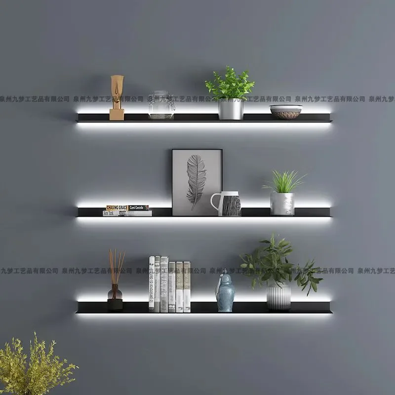 Steel Plate Luminous Shelf with Built-in Transformer Low Voltage Light Strip Universal Current Custom Processing Available