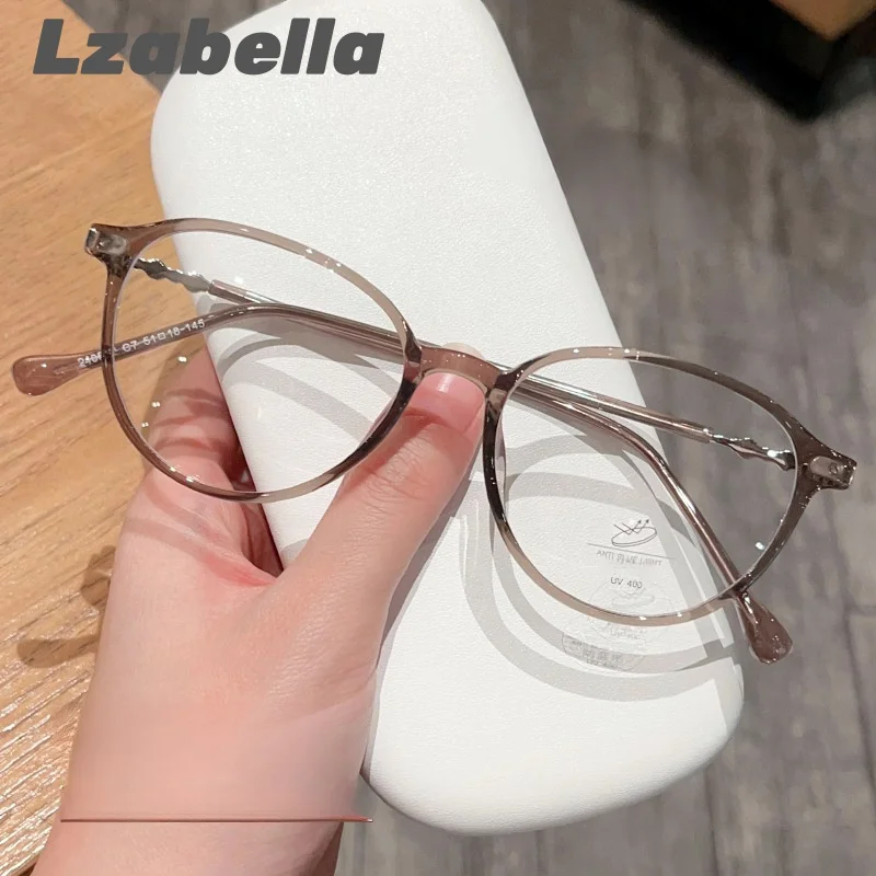 

Lzabella New Fashion Round TR90 Glasses Frame High Quality Optical prescription Cat's Eye Eyeglasses for Women 210662
