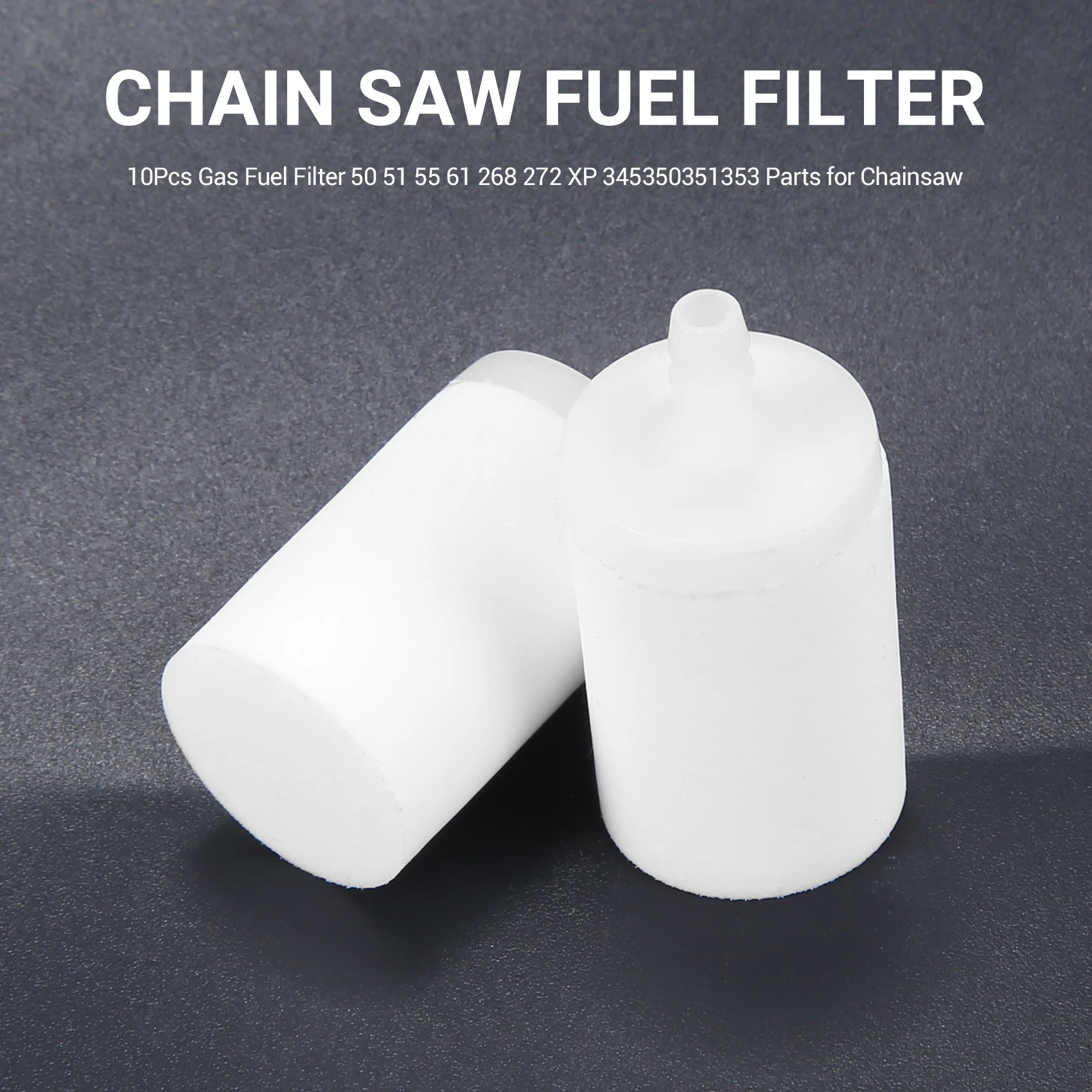 10Pcs Gas Fuel Filter 50 51 55 61 268 272 XP 345350351353 Parts for Husqvarna Chainsaw