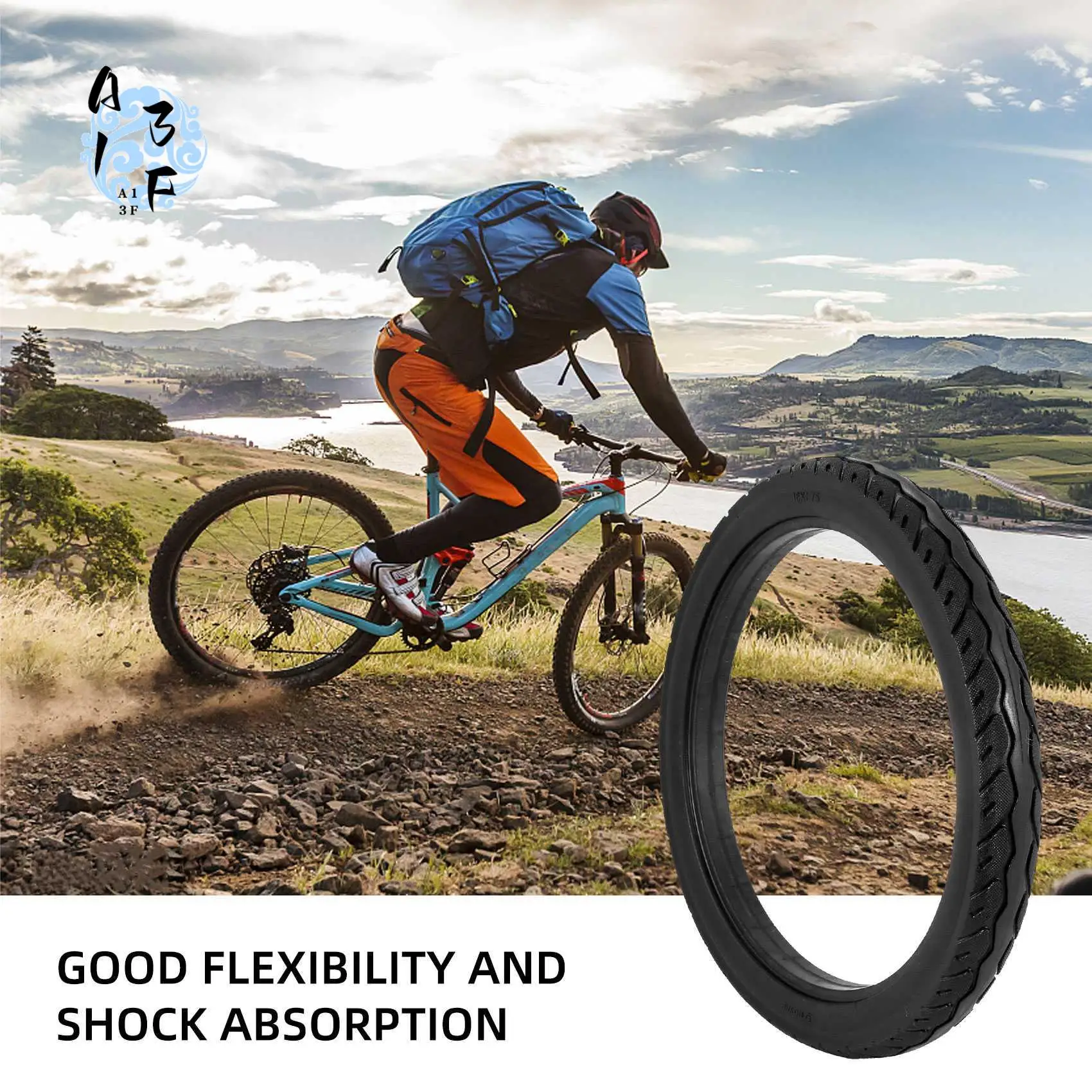 

A13F-16 дюймов 16 х 1,75 велосипедные твердые шины велосипедные шины 16 х 1,75 черные резиновые нескользящие шины велосипедные шины