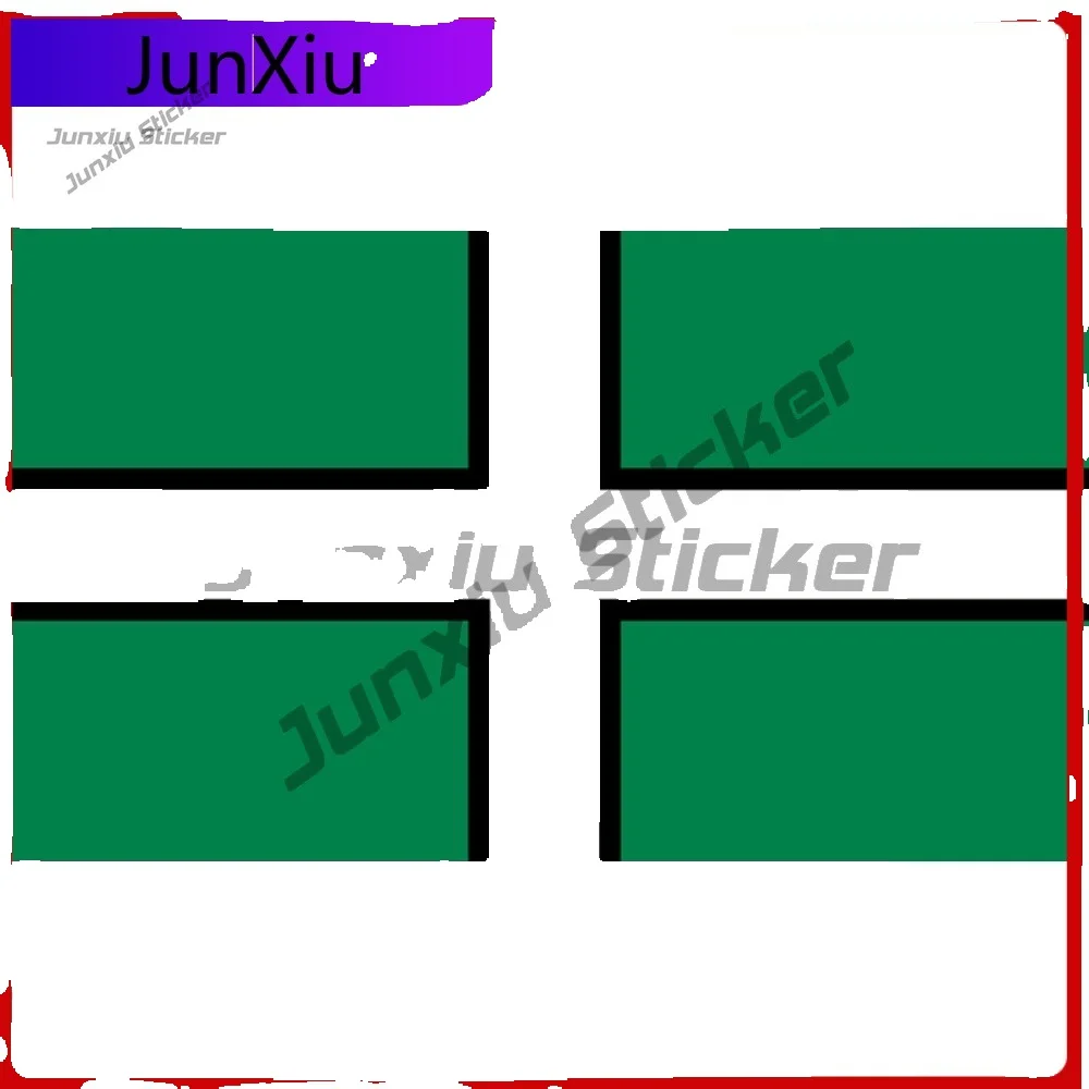 Funny Devon Flag Vinyl Stickers Car Window Bumper Wall Laptop Decal England United Kingdom Cover scratches Exterior
