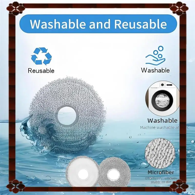 

24-Hour Delivery Dust Bags And Mop Pads Replacement For ECOVACS DEEBOT T50 Max / T50 Pro / T50 Omni / T50 Pro Omni Robot Vacuum