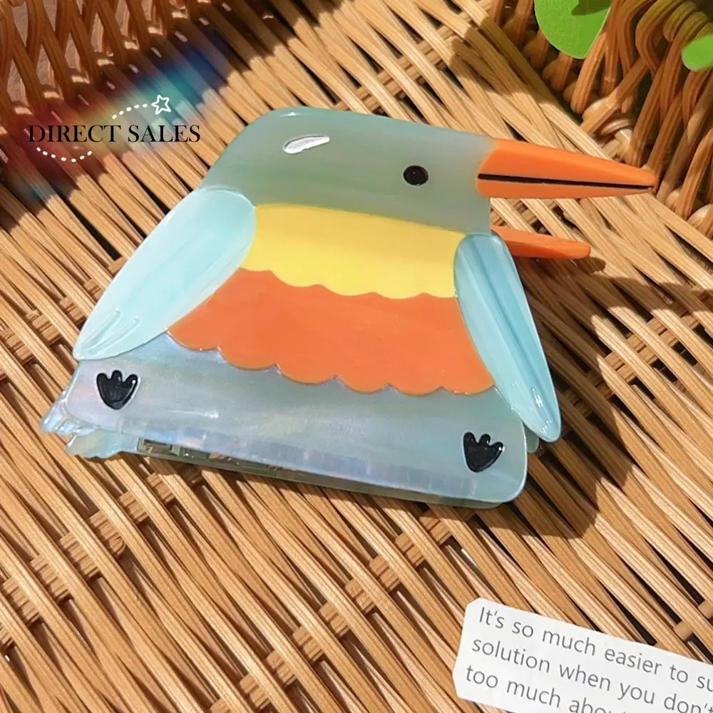 

Creative Cartoon Bird Shark Clip Hairpin Acetic Acid Woodpecker Hair Claw Non-slip Vintage Acetate Shark Clip Party