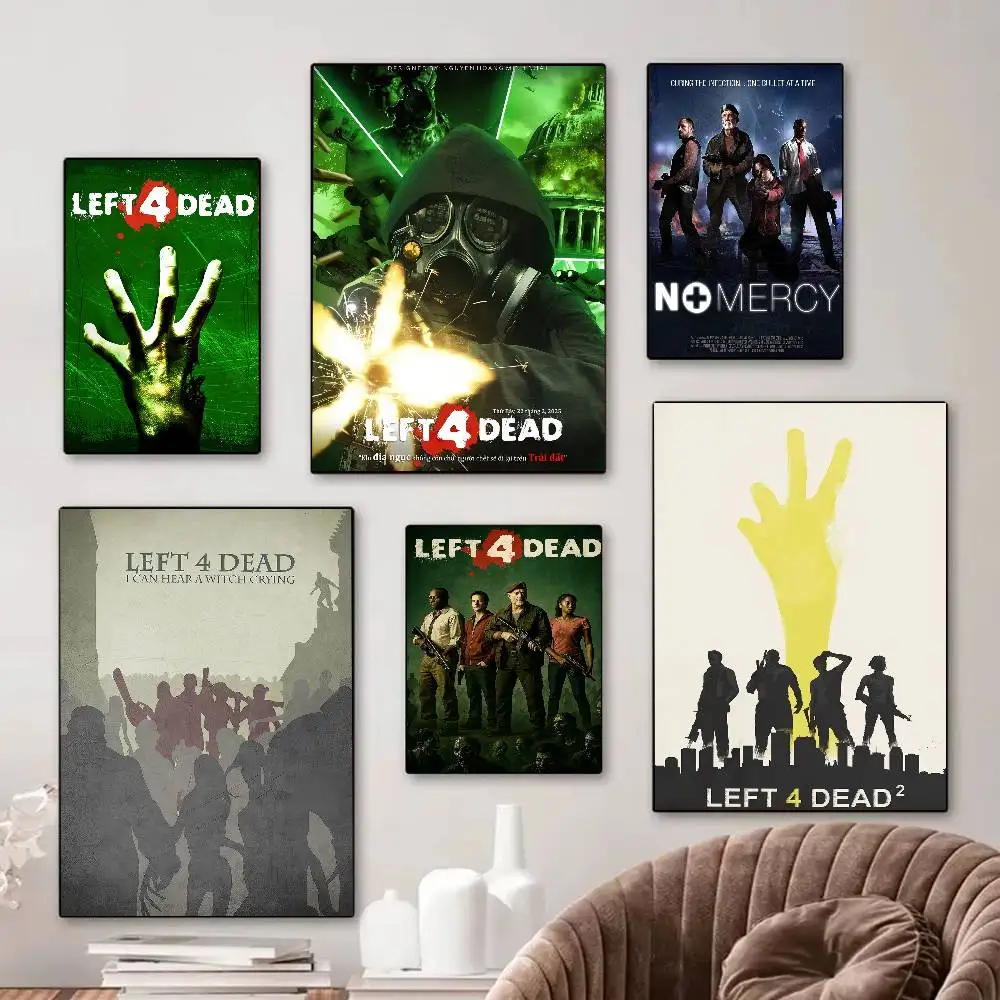 Classic Game L-Left 4 Deads Vintage Posters Sticky Vintage R