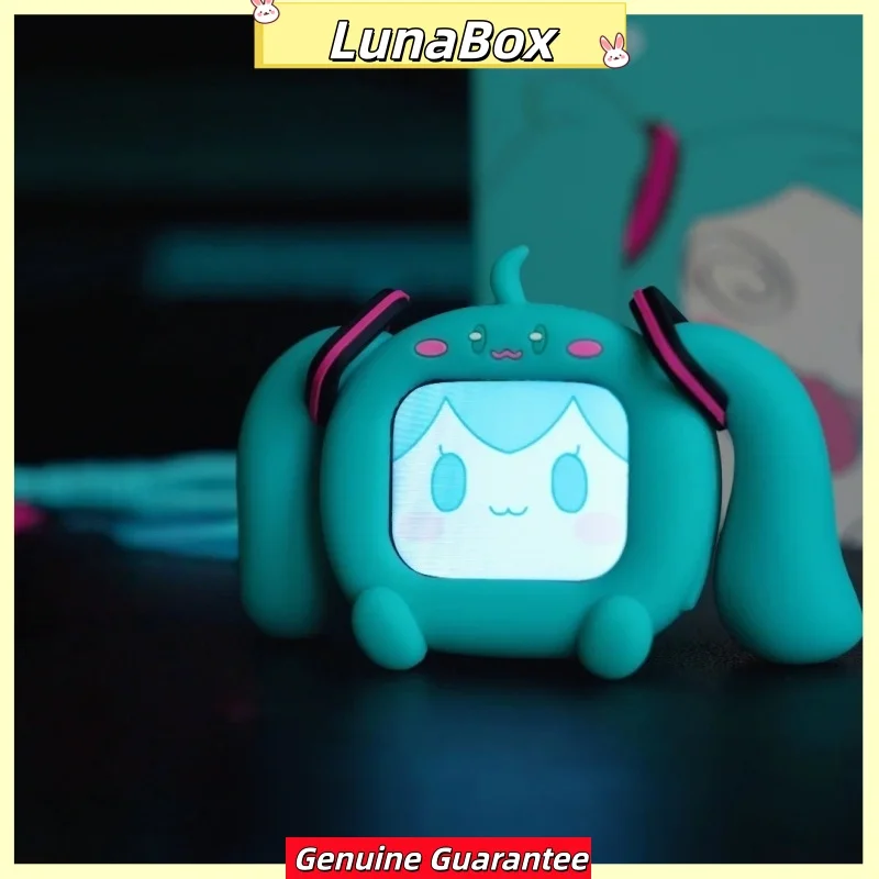 

Оригинальные беспроводные Bluetooth-наушники Hatsune Miku Cube Face, ЖК-сенсорный экран, беспроводные Bluetooth-наушники-вкладыши