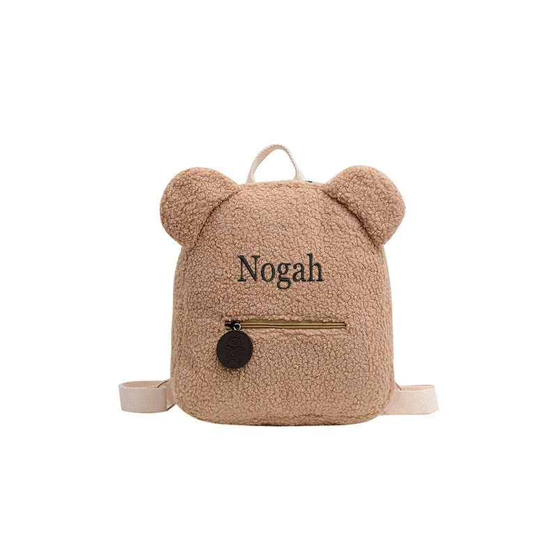 Custom Teddy Bear Backpack Embroidered Name Kids School Backpack Children\'s Day Party Gifts Birthday Bags with Personalized Name