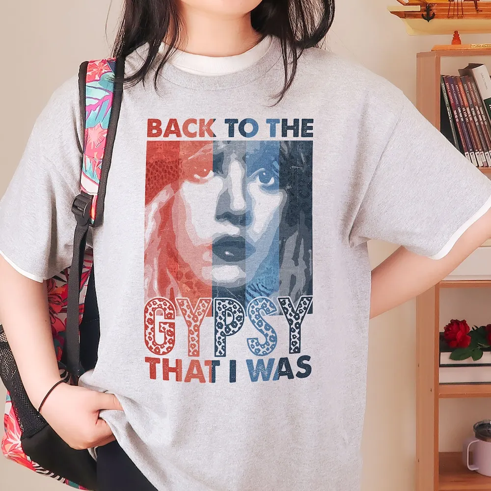 Leopard Stevie Nicks T Shirt Back To The Gypsy That I Was Rock Music Tour 2023 Outfit S For Fan