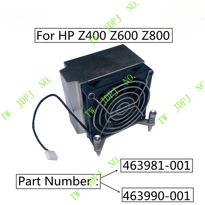 PJSE Heatsink Fan 463981-001 463990-001 Original For HP Z400 Z600 Z800 Workstation Processor CPU Radiator Heatsink Cooling Fan