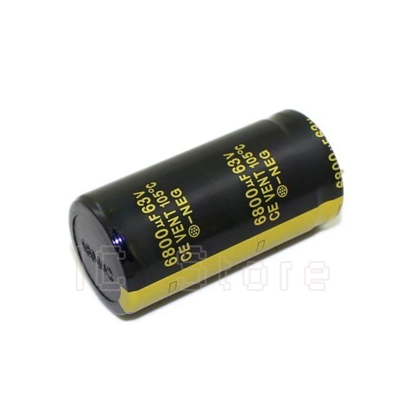 5 uds 63V 6800uf condensador electrolítico de aluminio baja ESR alta frecuencia 25x50mm 63V6800uf condensador de Audio amplificador de potencia 25*50