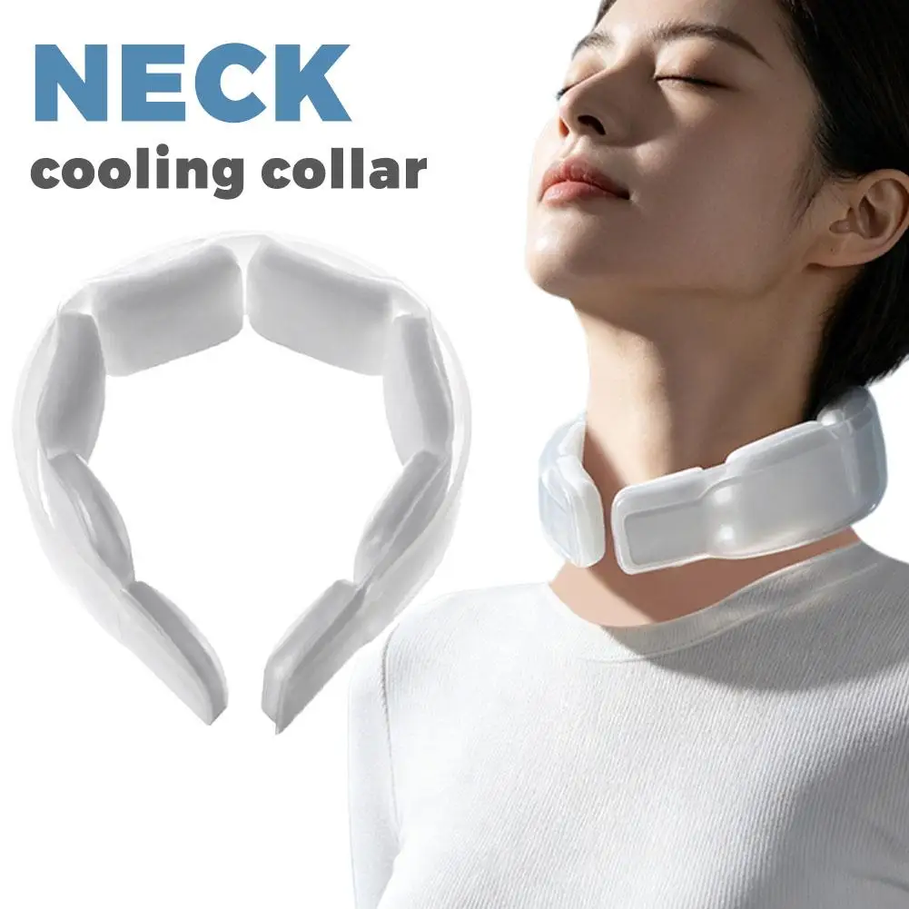 Reusable Cooling Neck Wrap Ice Ring 18℃/64℉ Freeze Cooler Summer Sports Travel Portable Hands-Free Essential