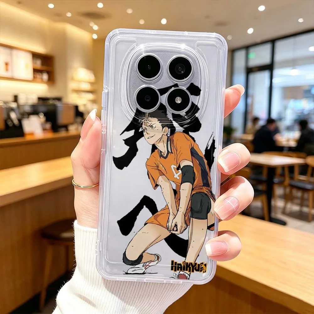 Haikyuu Handsome Cover For Xiaomi Redmi Note 15 14 13 12 11E 9 Pro Pro+ 4G 5G Protective Transparent Phone Case