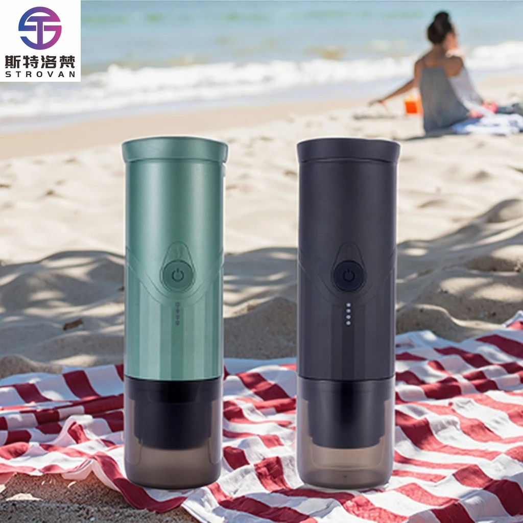 

STLF Portable Electric Automatic Coffee Maker Set for Beach Picnics s Cars RVs Single Cup Coffee Machine OEM Wholesale
