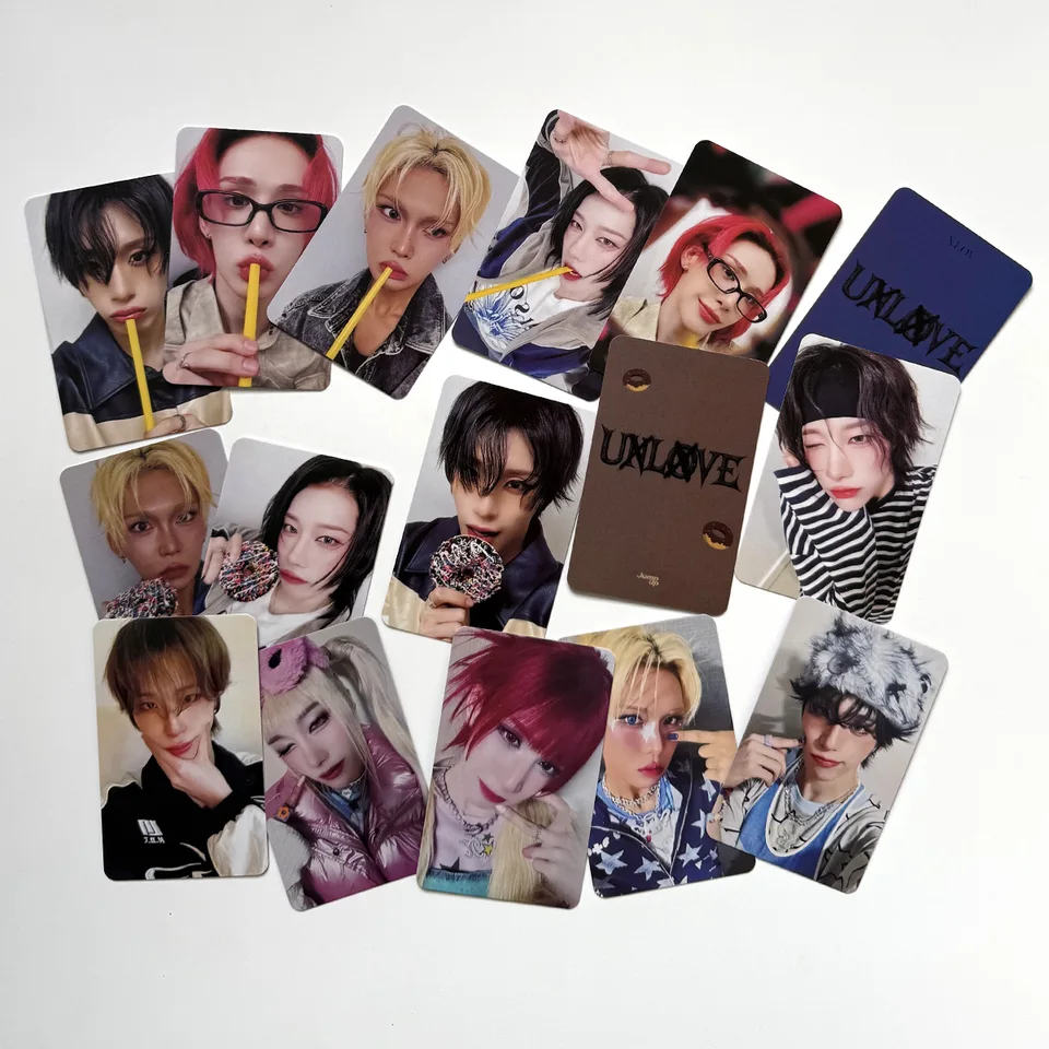 4Pcs Xlov UXLXVE Album Card Jump Up Special Postcard Bright Film