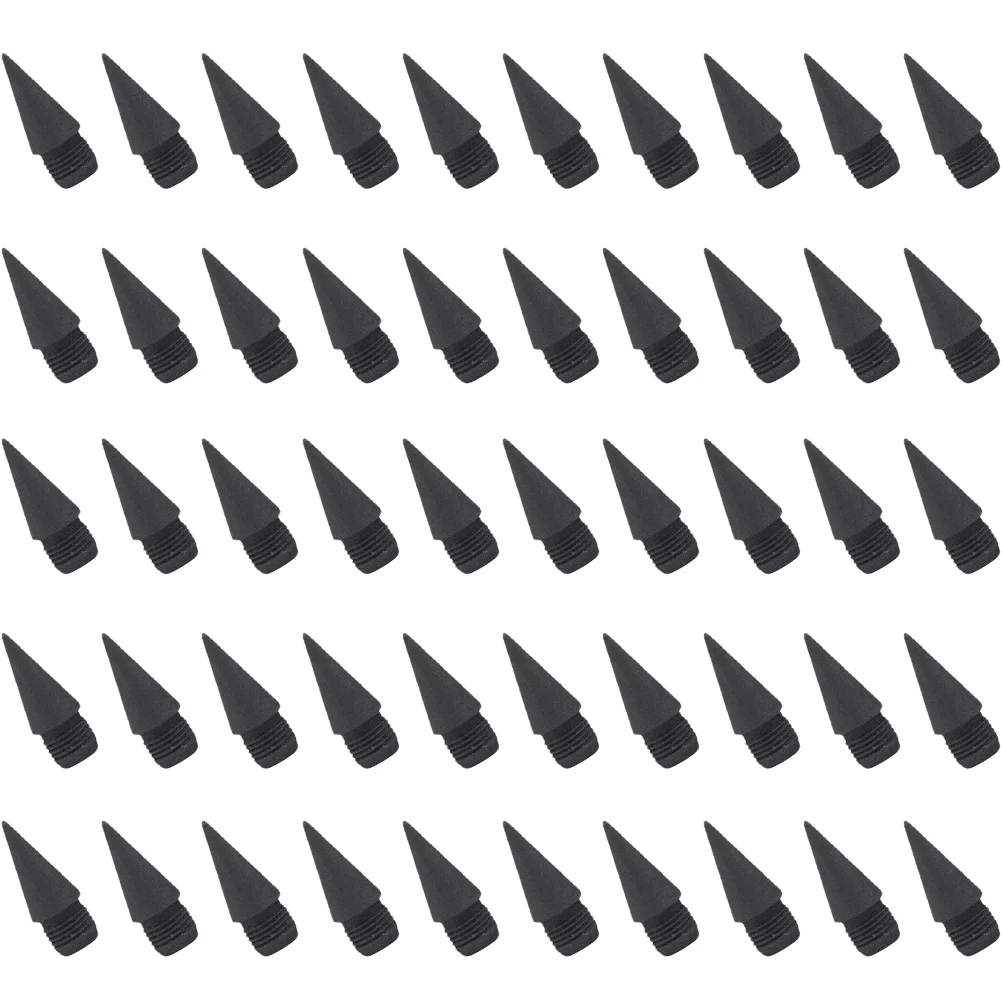 50 Pcs Replacement Pencil Tip Graphite Tips Easy to Use Inkless Refills Office Supplies Stationery No Need Cut Nibs