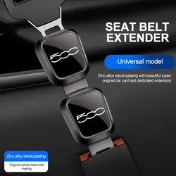 Car Seat Belt Extension Shoulder Straps Extender Button Universal Accessories For FIAT Abarth 500 Punto Tipo Panda Ducato Stilo